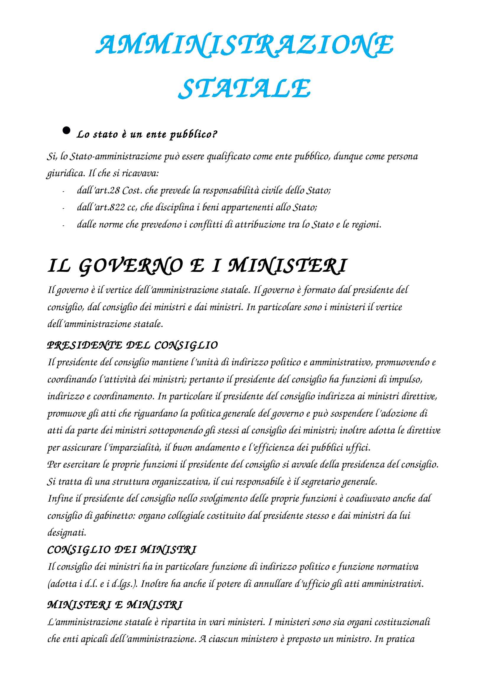 Riassunto esame Diritto Amministrativo, prof. Caia, libro consigliato Manuale di diritto amministrativo, Casetta Pag. 36