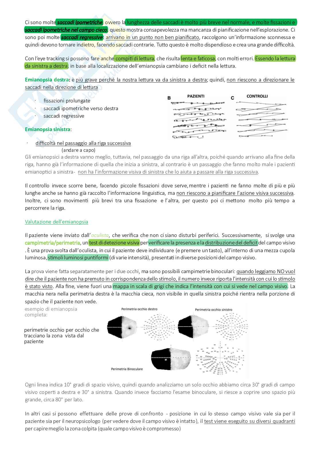 Appunti completi Neuropsicologia Pag. 11