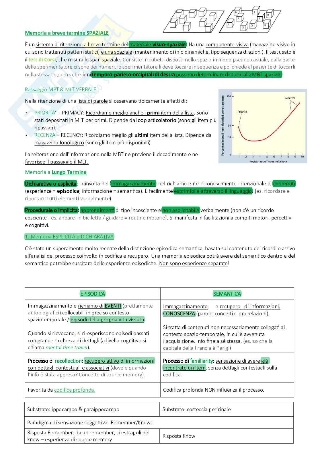 Appunti completi Neuropsicologia Pag. 61