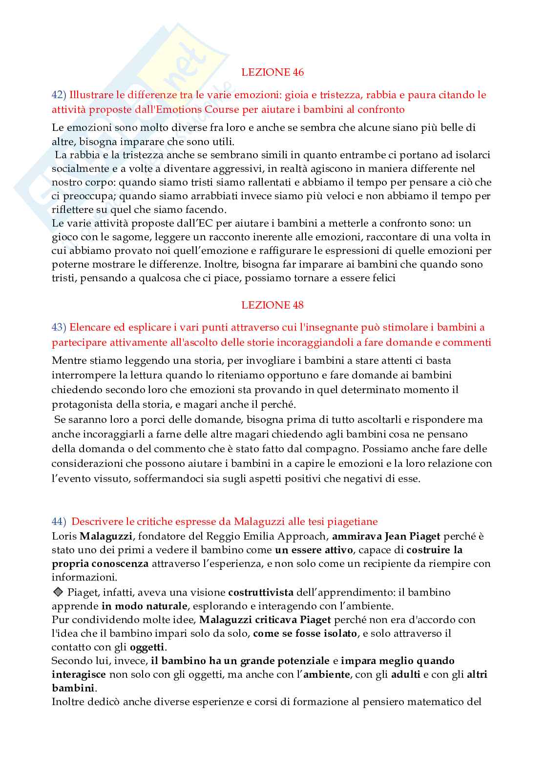 Paniere Linguaggi espressivi nei processi di apprendimento e crescita personale - Risposte aperte - aggiornato (2026) Pag. 16