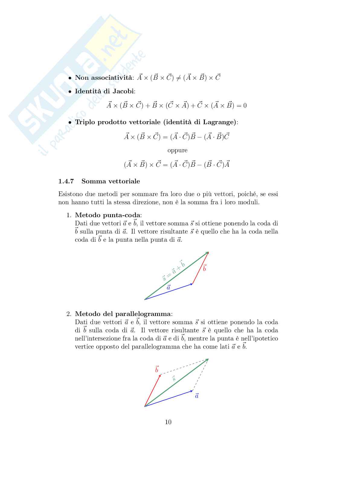 Appunti di Fisica I (Meccanica)  Pag. 11