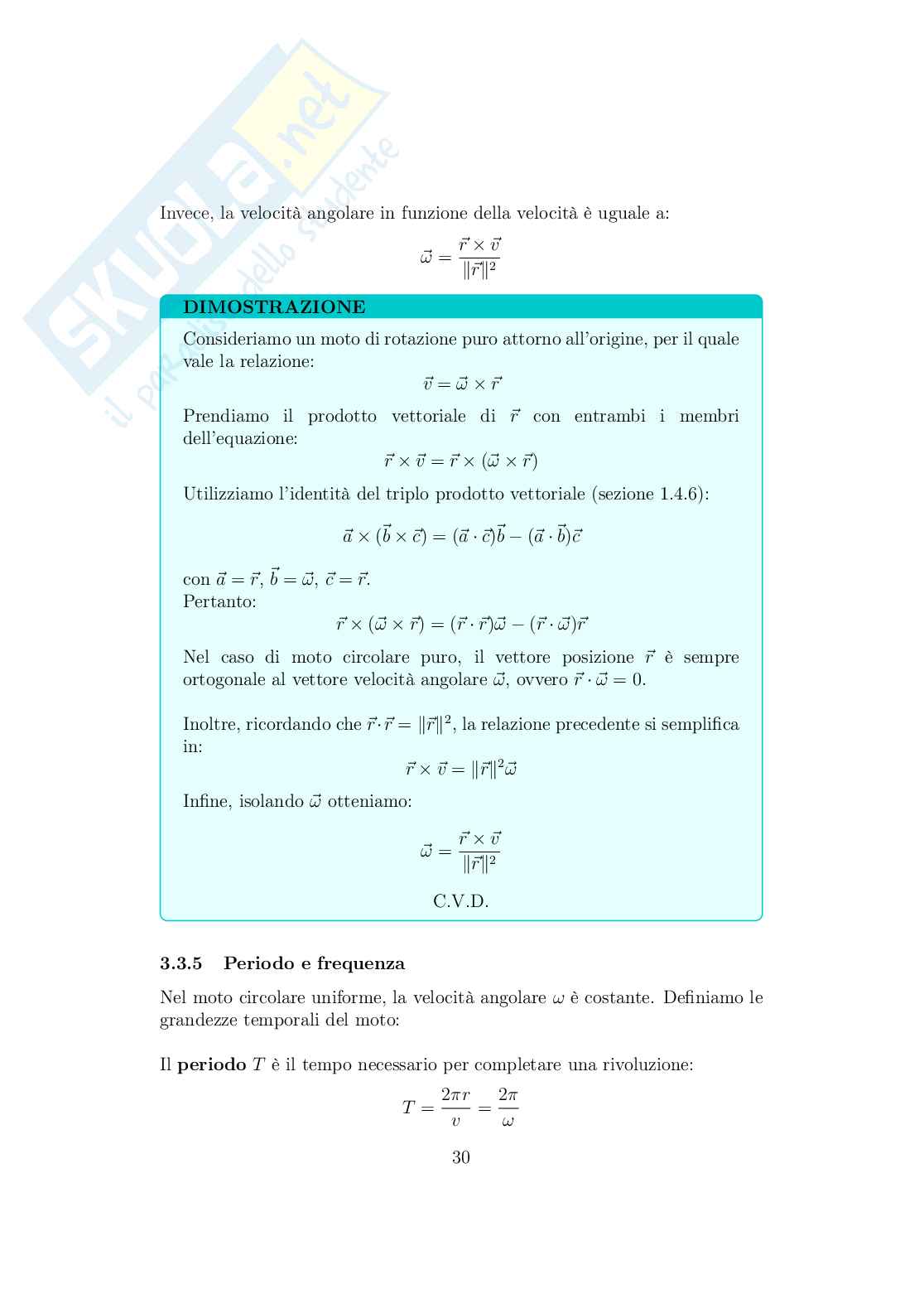 Appunti di Fisica I (Meccanica)  Pag. 31