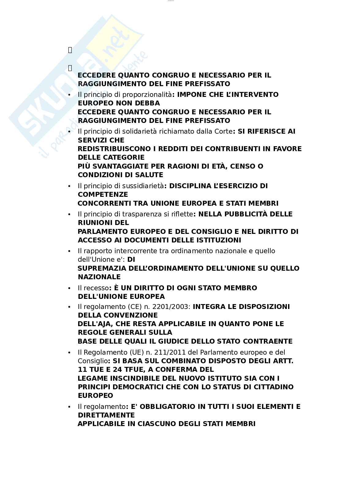 Paniere esame Diritto comunitario  Pag. 11