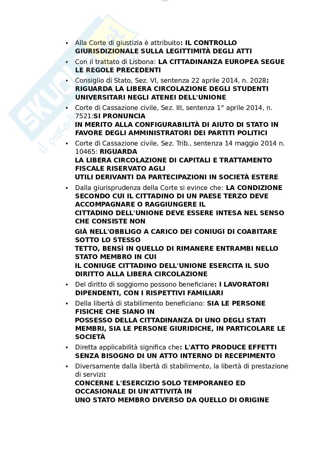 Paniere esame Diritto comunitario  Pag. 2