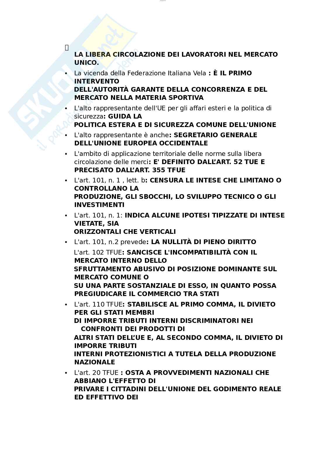 Paniere esame Diritto comunitario  Pag. 26
