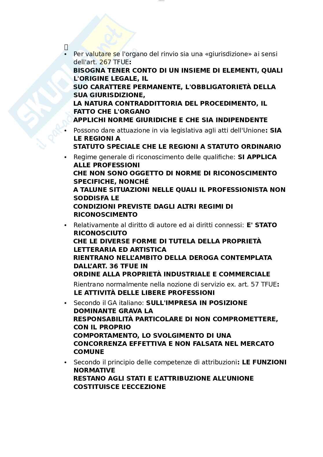 Paniere esame Diritto comunitario  Pag. 36