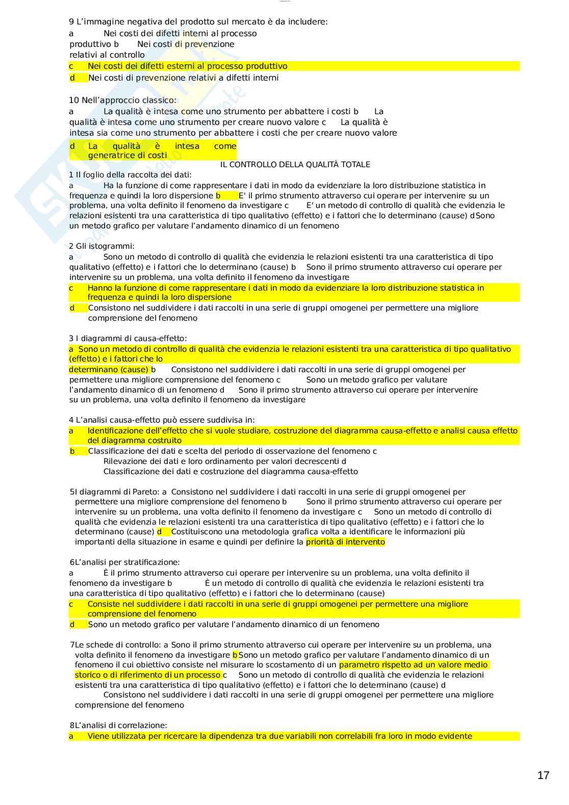 Paniere esame Diritto comunitario  Pag. 56