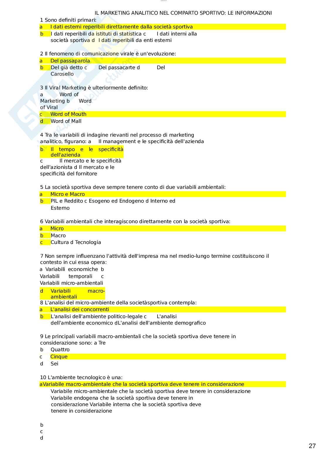 Paniere esame Diritto comunitario  Pag. 66