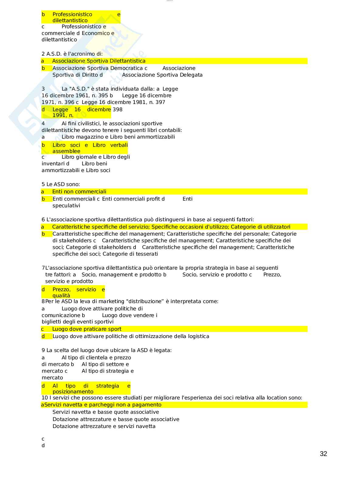 Paniere esame Diritto comunitario  Pag. 71