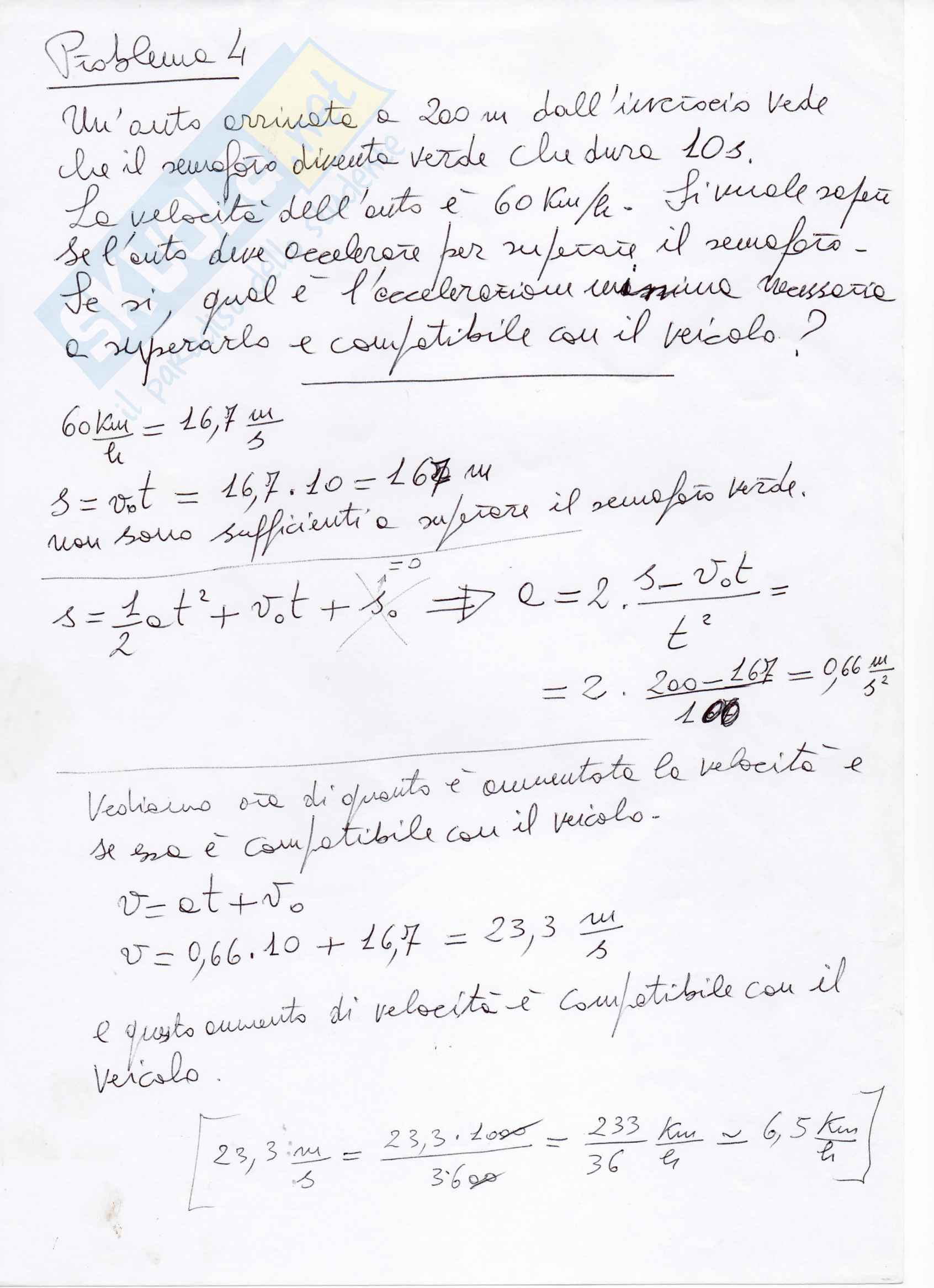 Problemi d'esame sulla Meccanica Pag. 6
