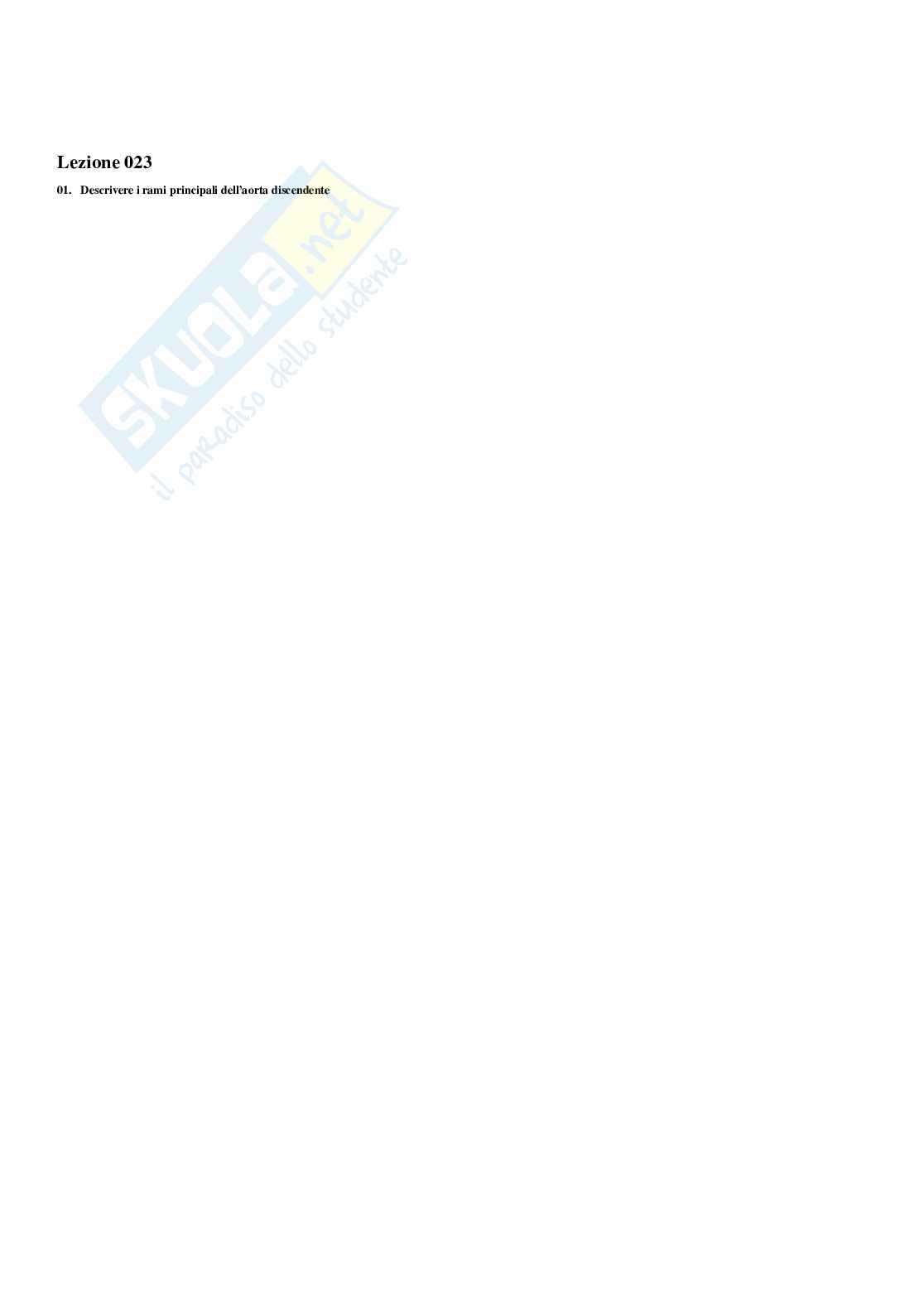 Paniere Anatomia umana - Risposte multiple - aggiornato (2026) Pag. 21