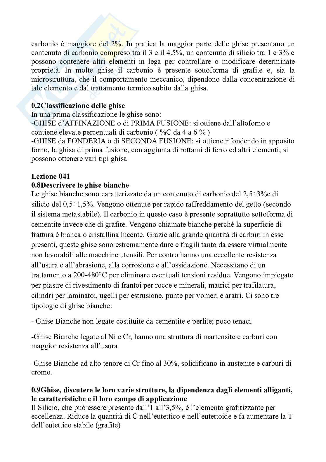 Paniere di Fondamenti di metallurgia (2025) - Risposte aperte Pag. 16