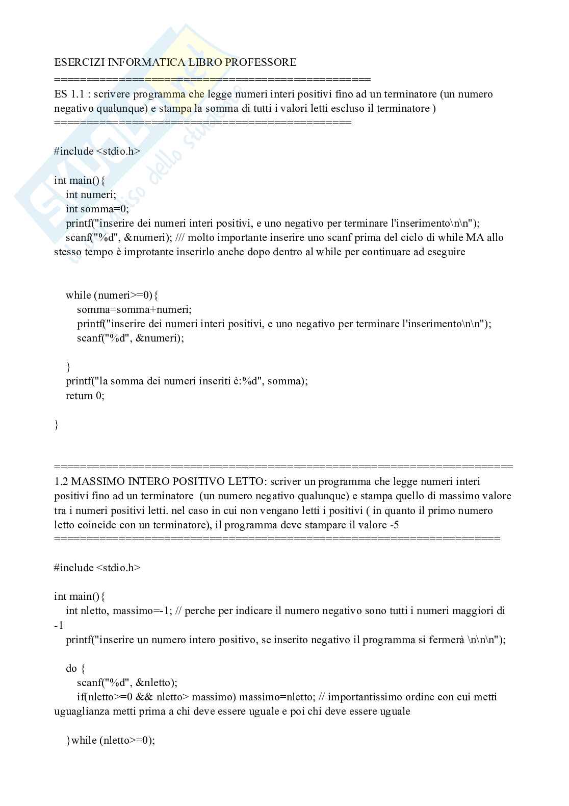 Fondamenti di informatica Pag. 1