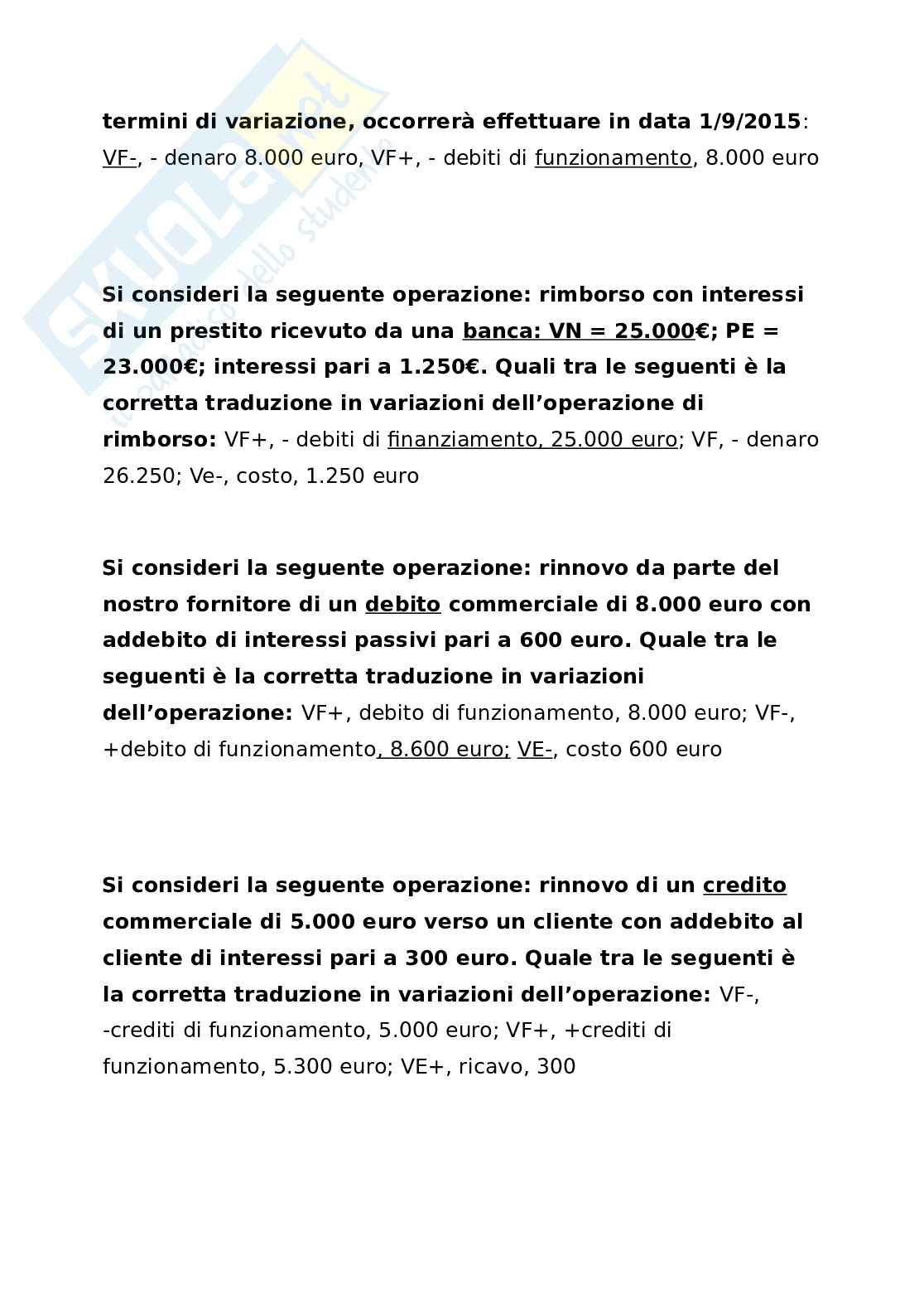Paniere esame Ragioneria generale ed applicata Pag. 16