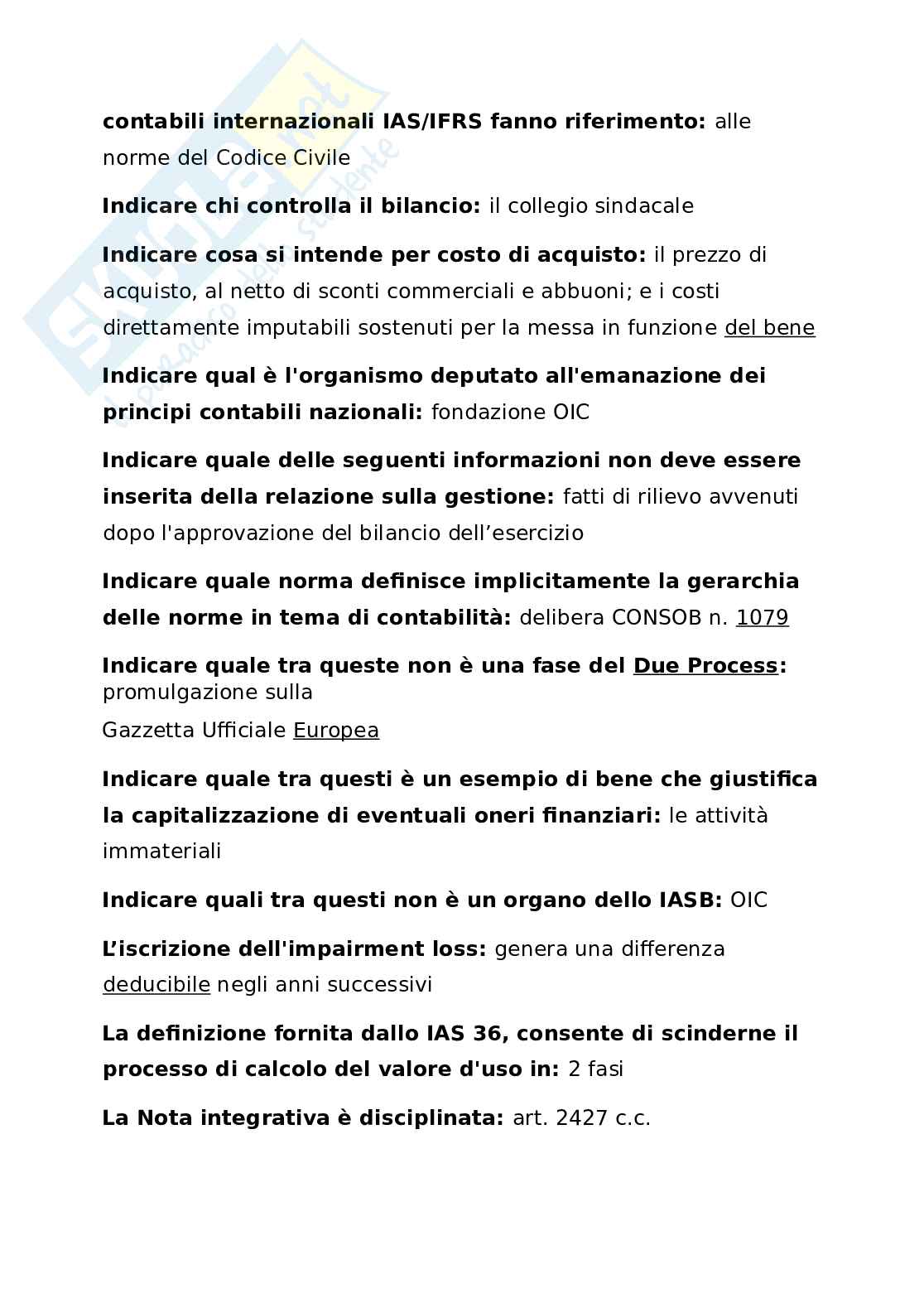 Paniere esame Ragioneria generale ed applicata Pag. 21