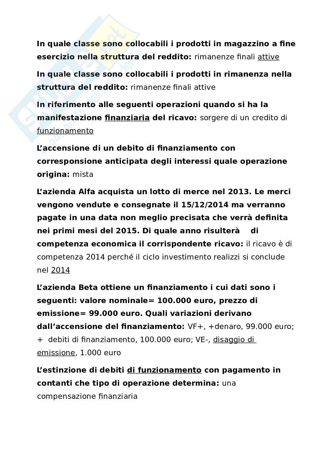 Paniere esame Ragioneria generale ed applicata Pag. 6