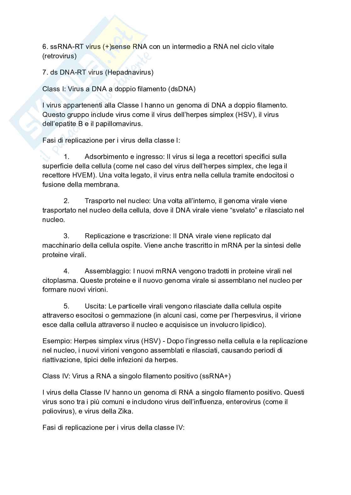 Principi di virologia - Domande Pag. 11