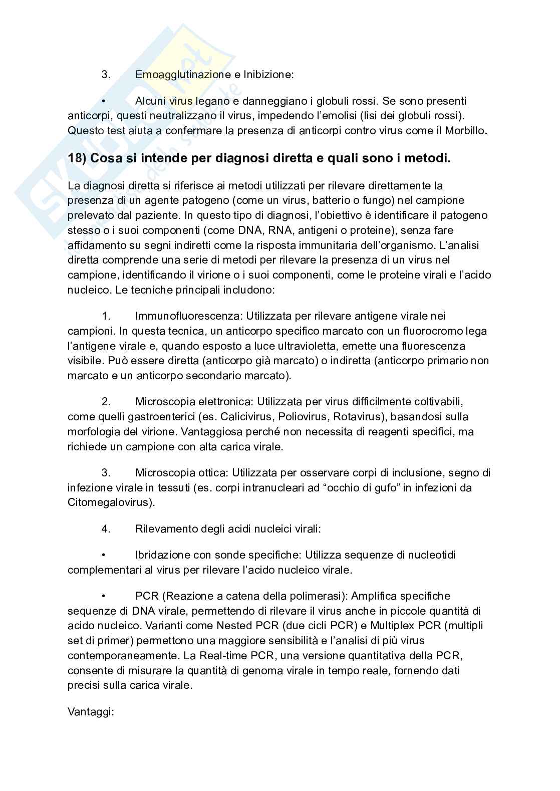 Principi di virologia - Domande Pag. 21