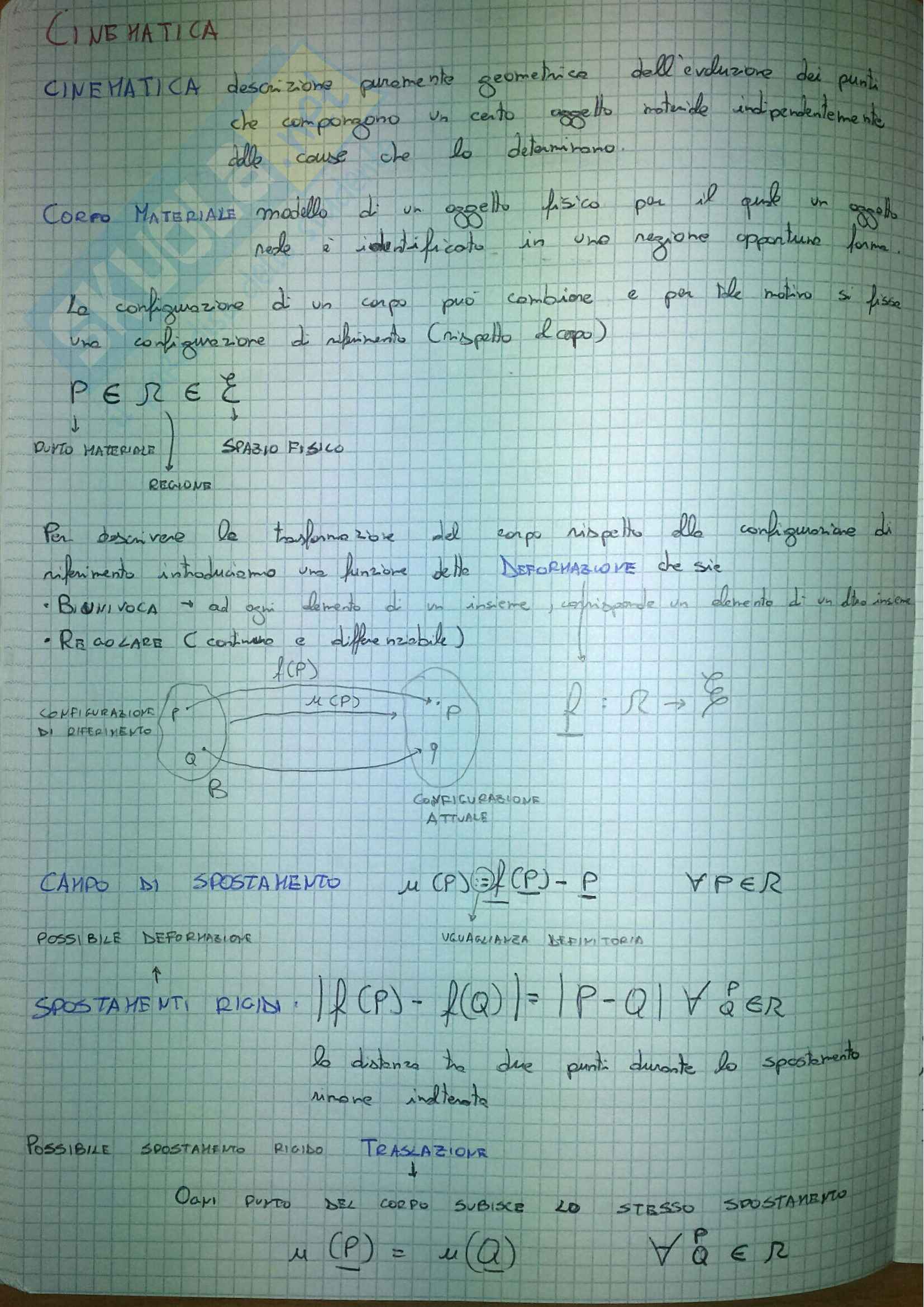 Riassunto esame Cinematica Pag. 1