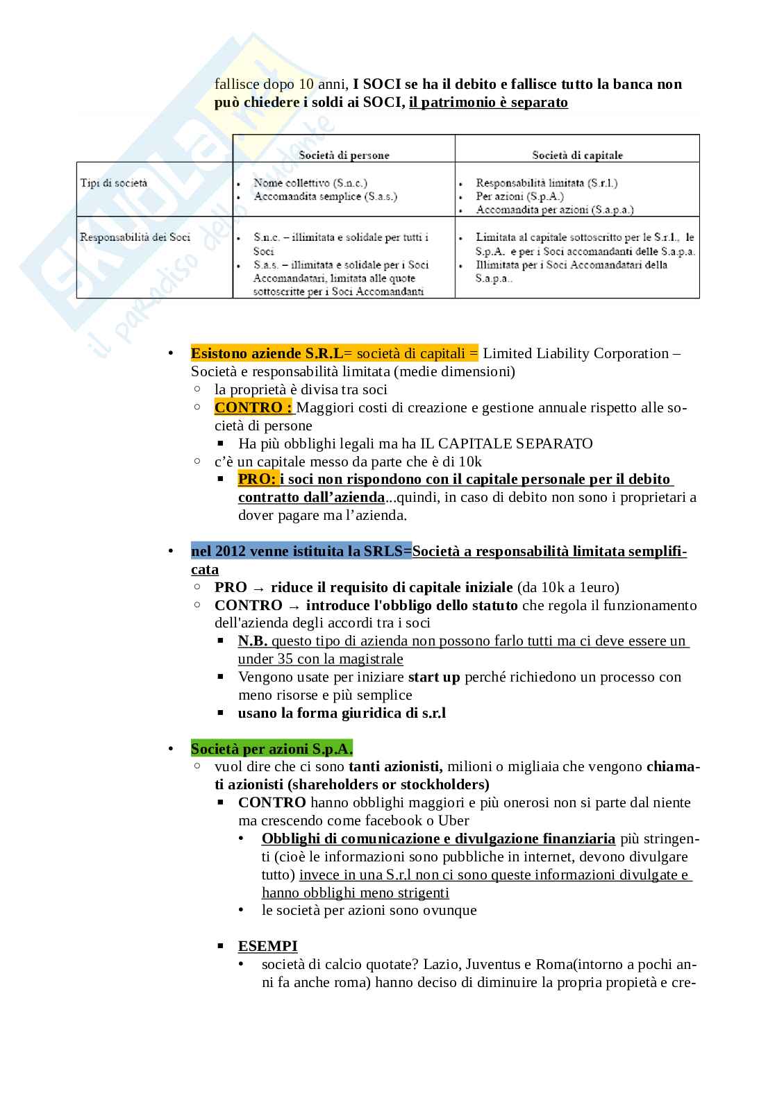 Economia e organizzazione aziendale - Parte 1 Pag. 2