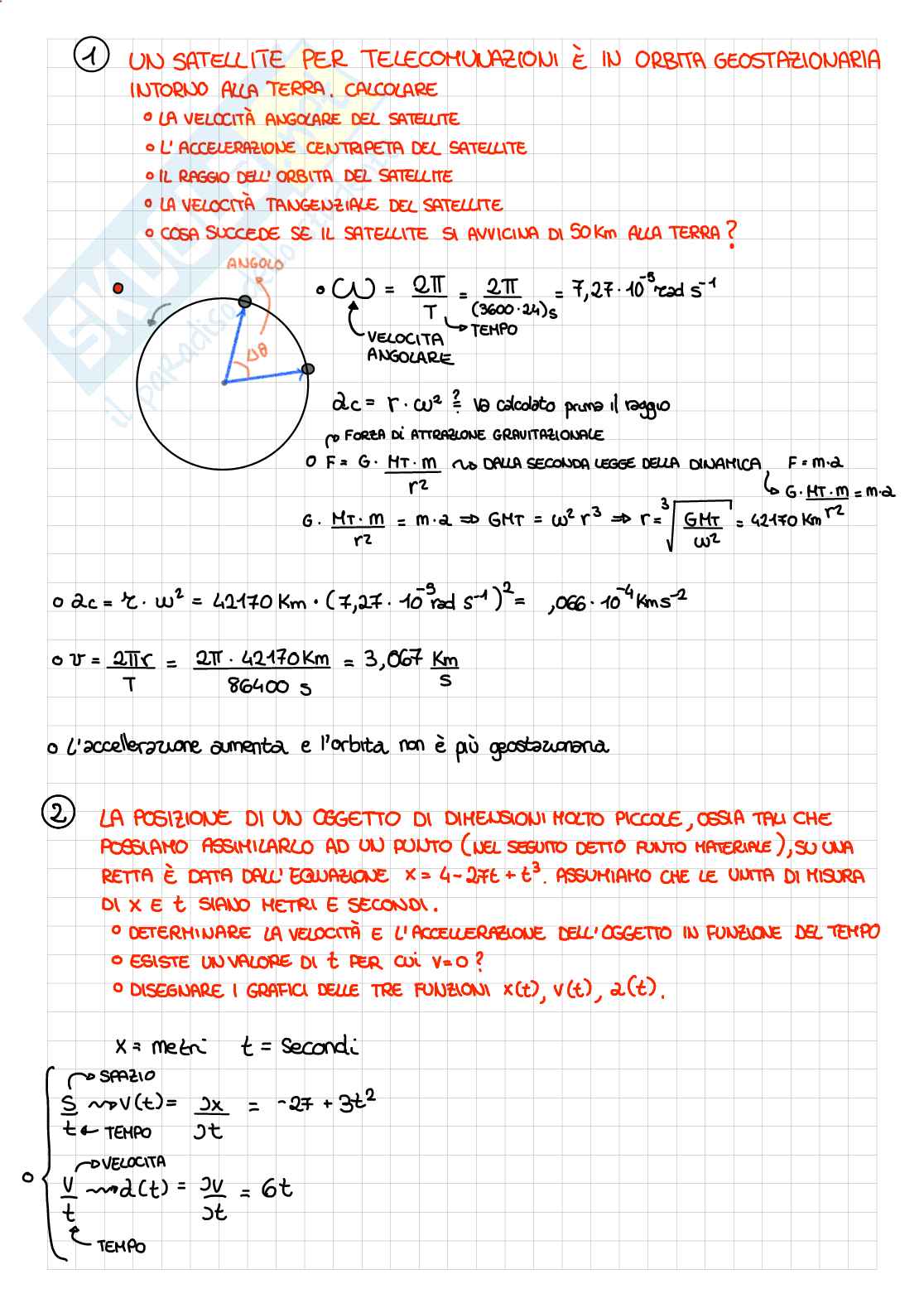 Esercizi Fisica 1 Pag. 1