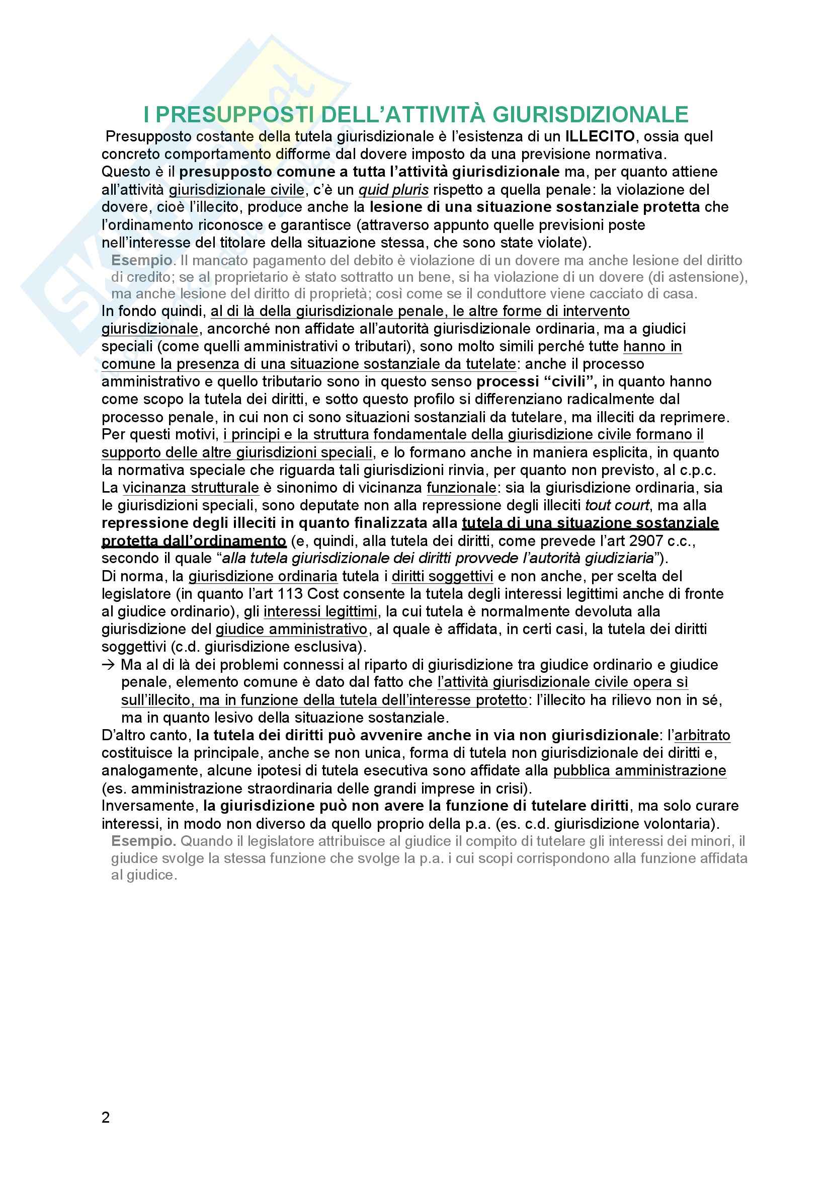 Riassunto esame Diritto processuale Civile, prof. Tedoldi, libro consigliato Diritto processuale civile,vol. 1, Luiso Pag. 2