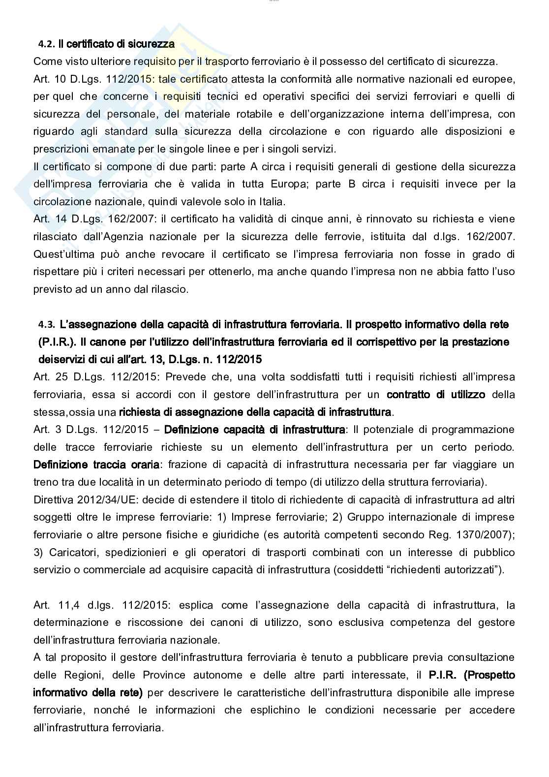 Riassunto esame di Diritto dei trasporti, prof Claroni, libro consigliato Diritto pubblico dei trasporti, Zunarelli, Romagnoli, Claroni Pag. 26