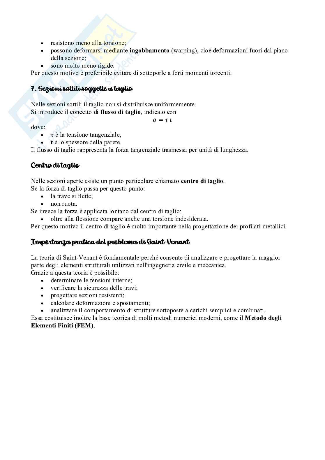 Argomenti di Scienza delle costruzioni Pag. 26