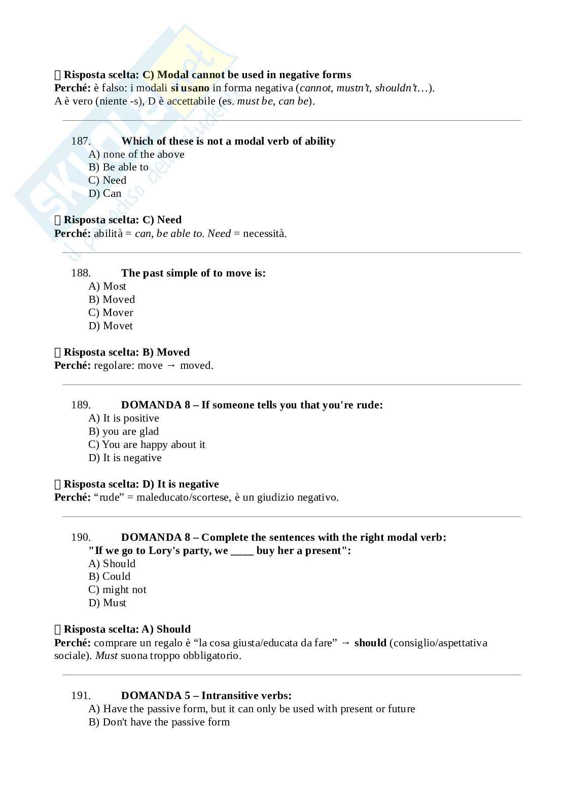 Paniere Lingua e traduzione inglese 4 Pag. 31