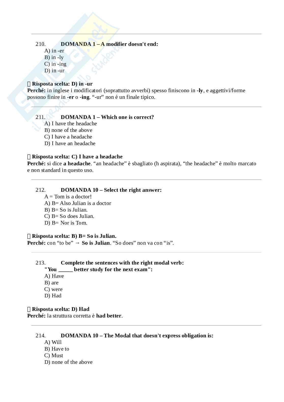 Paniere Lingua e traduzione inglese 4 Pag. 36