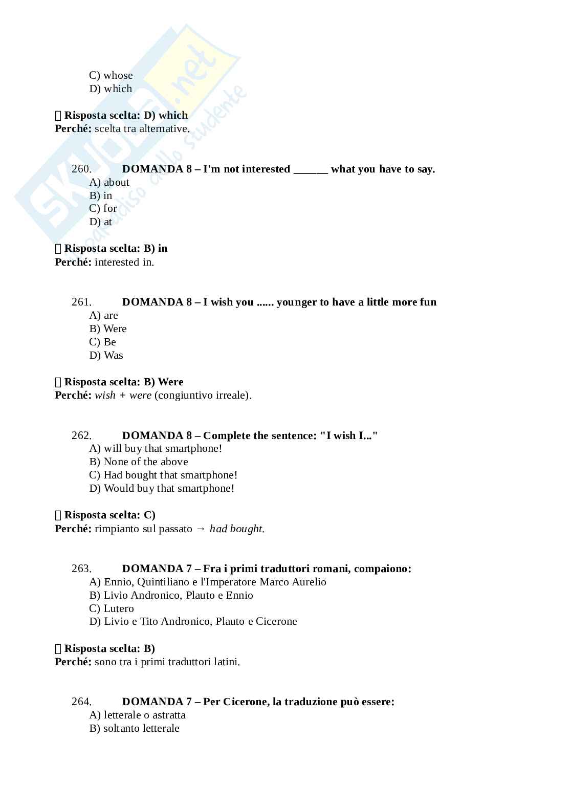Paniere Lingua e traduzione inglese 4 Pag. 46