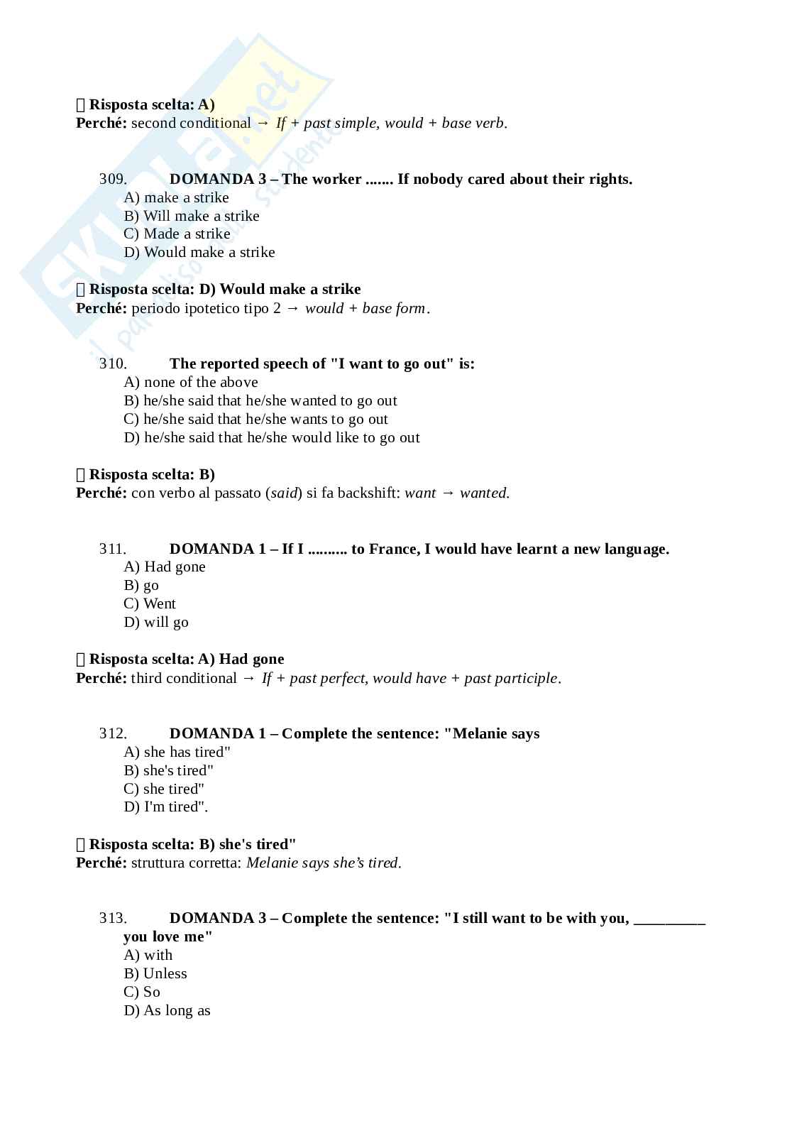 Paniere Lingua e traduzione inglese 4 Pag. 56