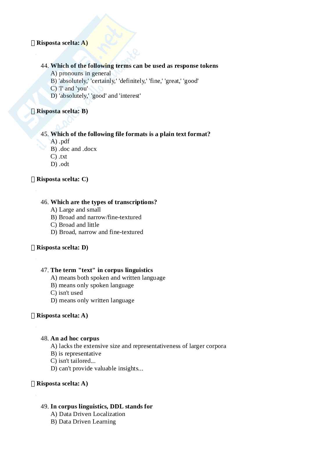 Paniere Lingua e traduzione inglese 4 Pag. 66
