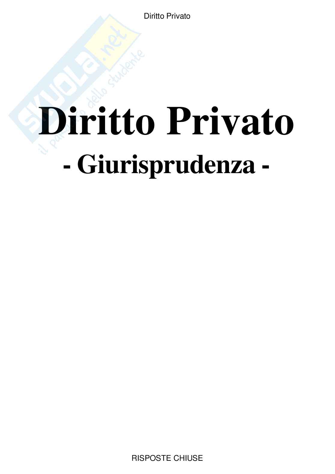 Diritto privato - Paniere compilato Pag. 1