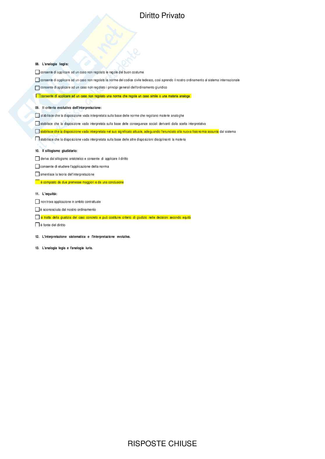 Diritto privato - Paniere compilato Pag. 11