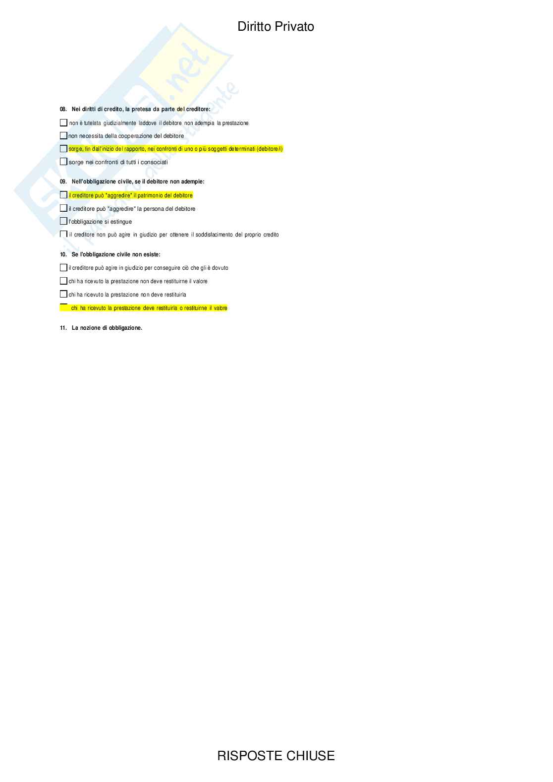 Diritto privato - Paniere compilato Pag. 36