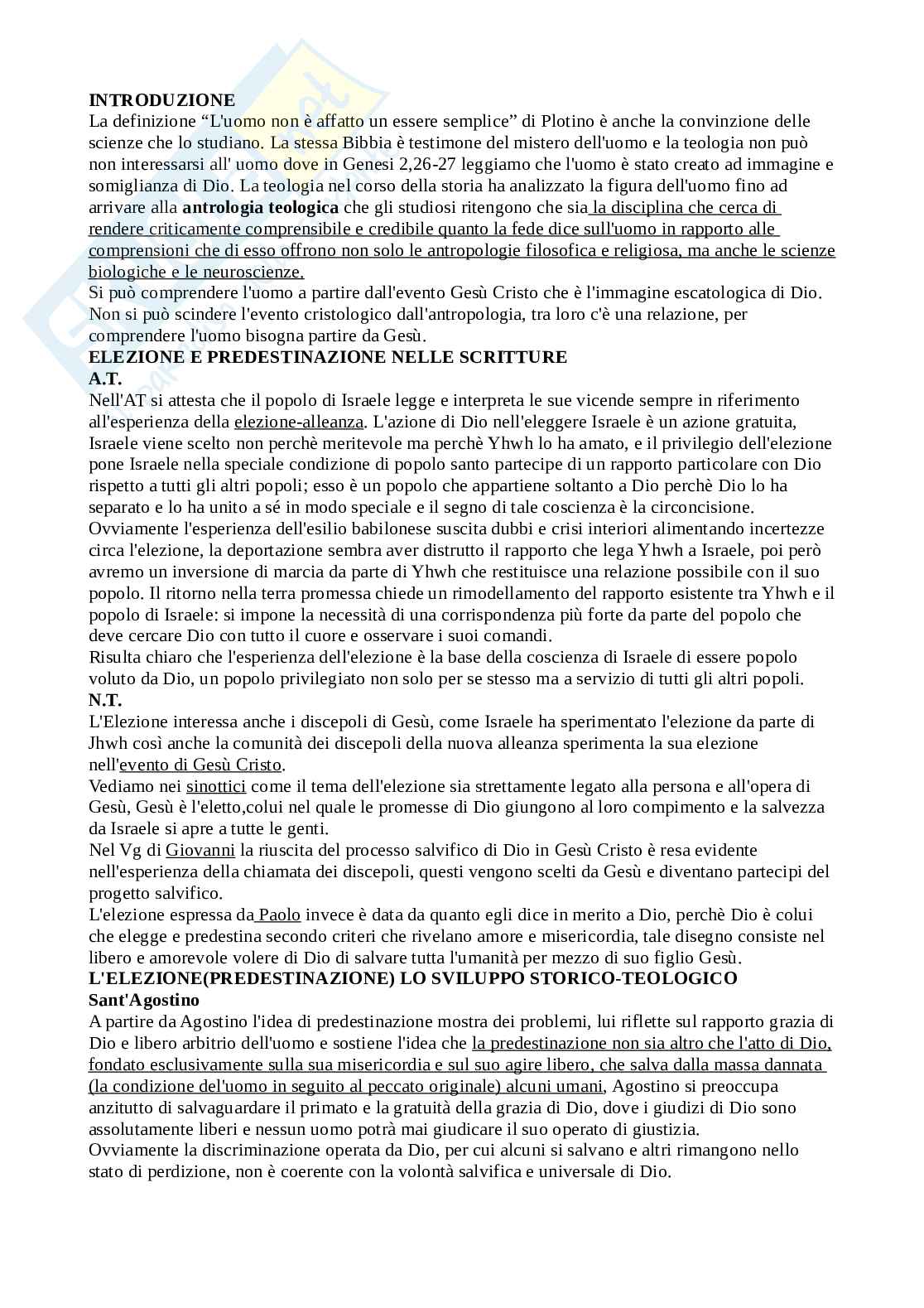 Antropologia teologica  Pag. 1