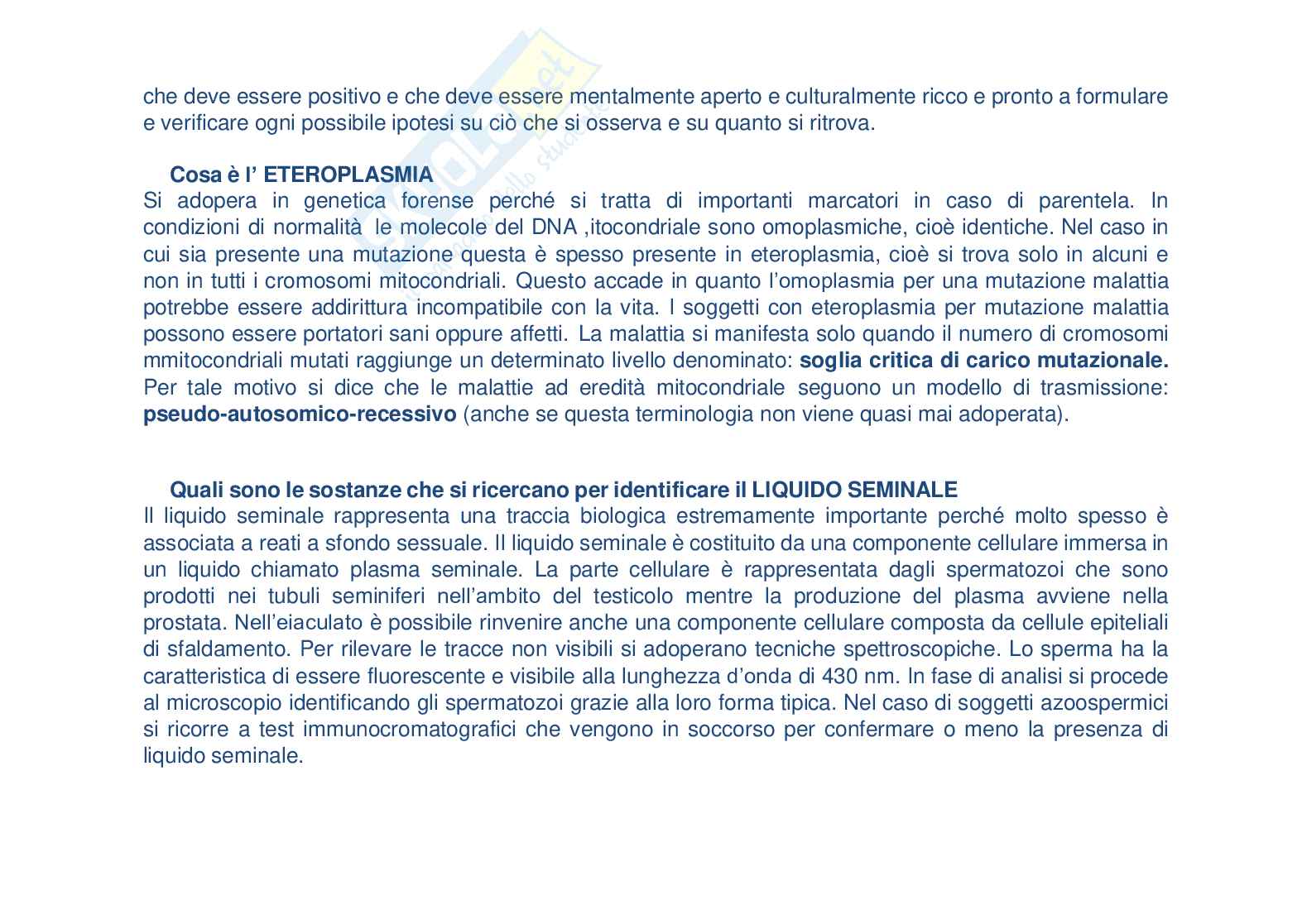 Genetica forense Pag. 16