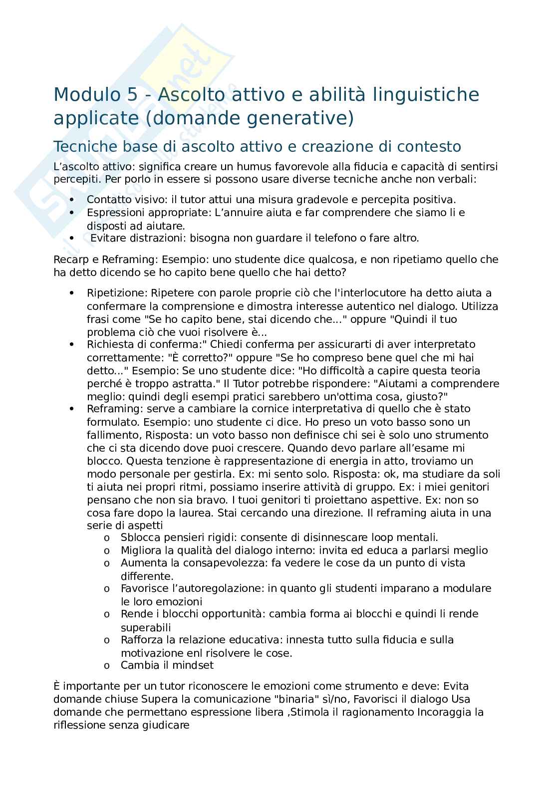 Modulo 6 Sociologia della comunicazione  Pag. 1