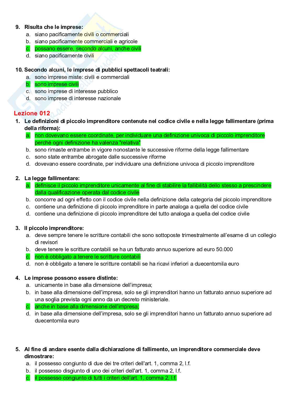 Paniere di Diritto commerciale  Pag. 16