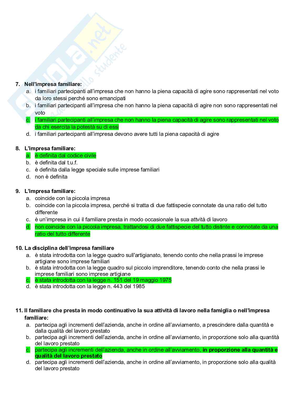 Paniere di Diritto commerciale  Pag. 21