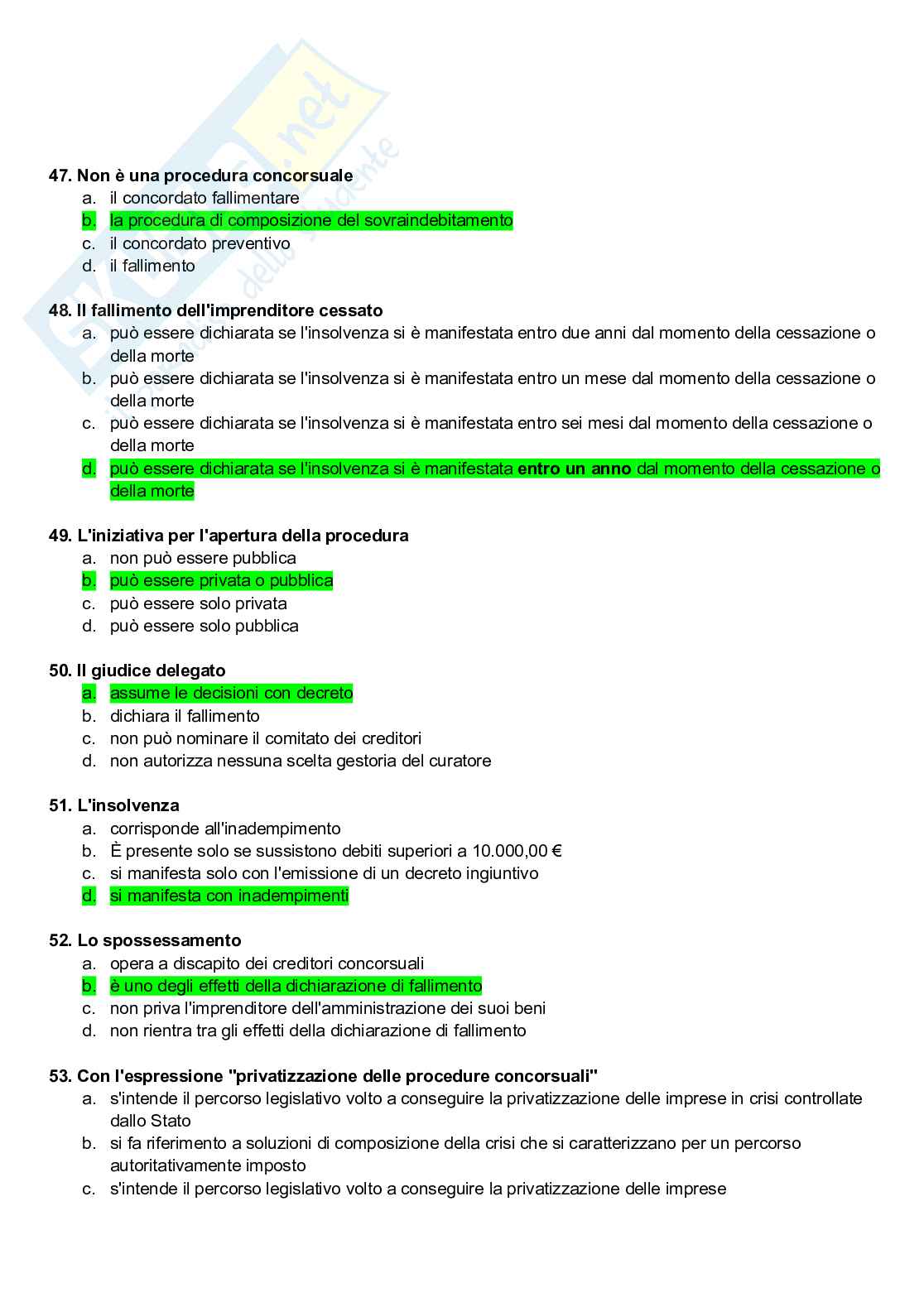 Paniere di Diritto commerciale  Pag. 41