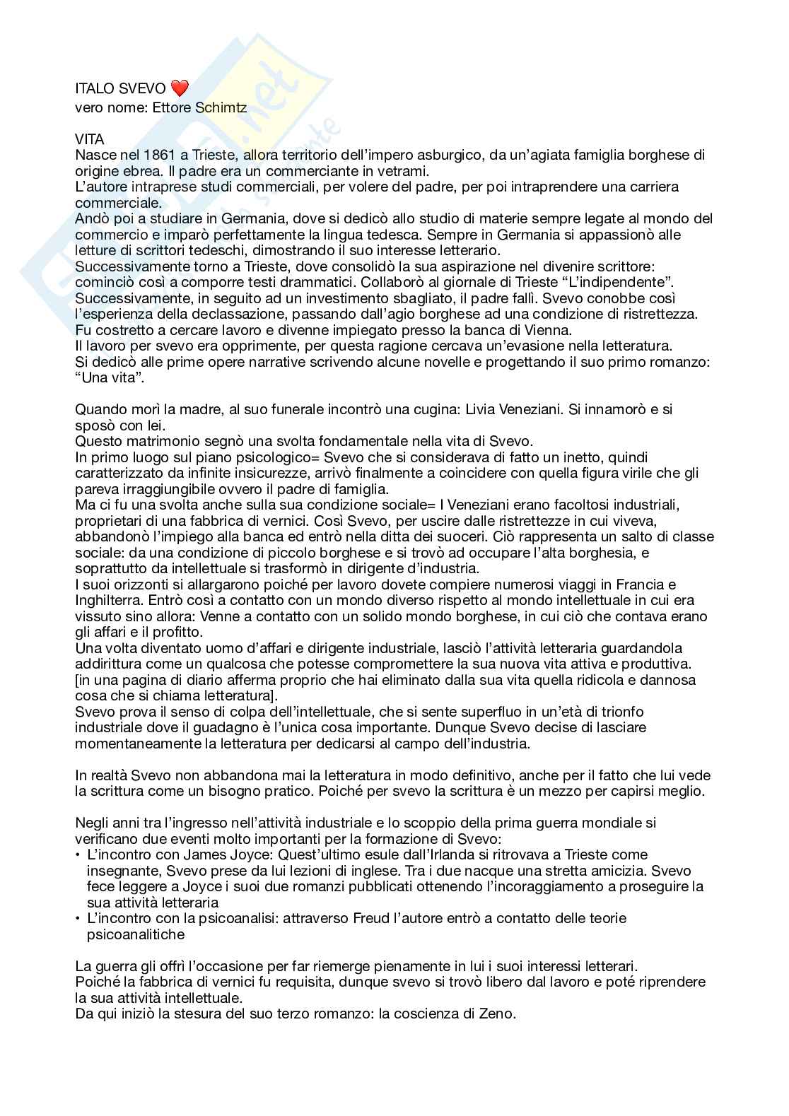 Italo Svevo Pag. 1