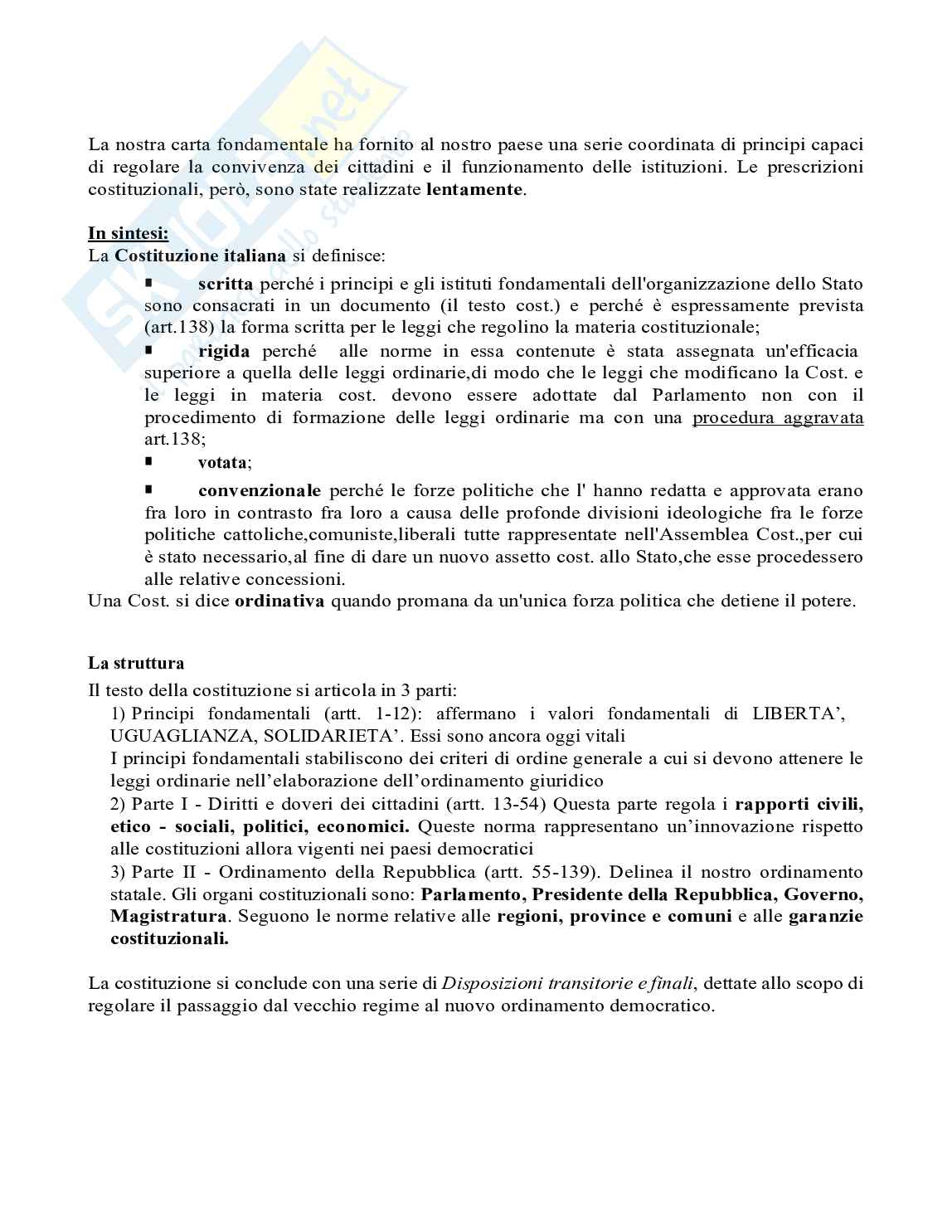 Riassunto esame Istituzioni di diritto costituzionale, Prof. Ferri Giampietro, libro consigliato Manuale di diritto pubblico, ventitresima edizione, Bin, Pitruzzella Pag. 26