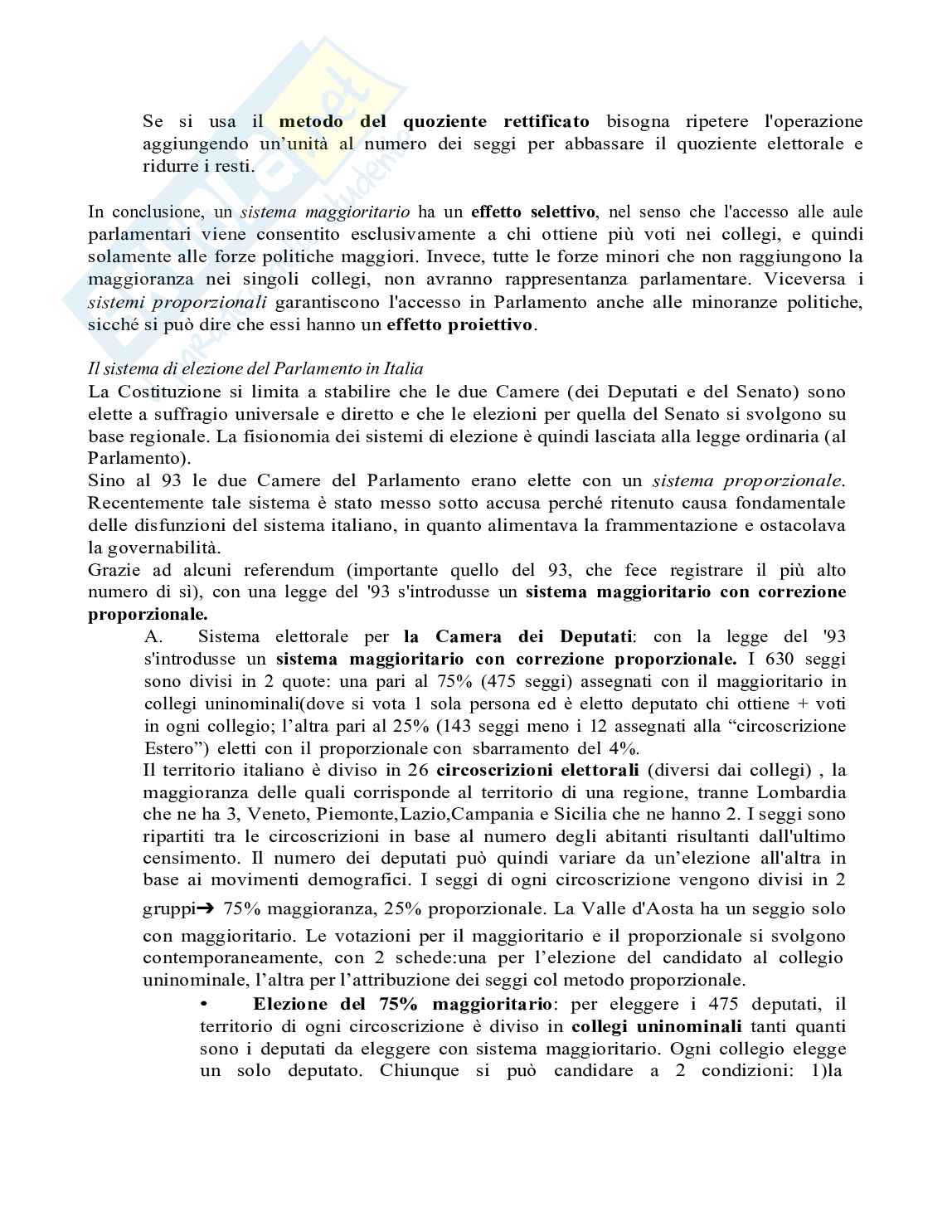 Riassunto esame Istituzioni di diritto costituzionale, Prof. Ferri Giampietro, libro consigliato Manuale di diritto pubblico, ventitresima edizione, Bin, Pitruzzella Pag. 36
