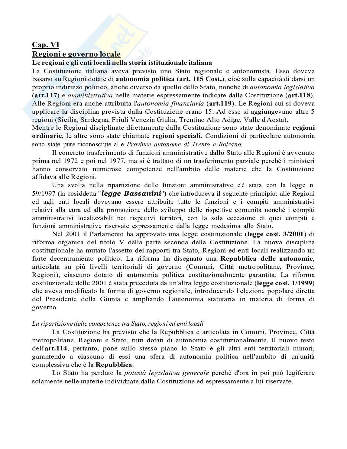 Riassunto esame Istituzioni di diritto costituzionale, Prof. Ferri Giampietro, libro consigliato Manuale di diritto pubblico, ventitresima edizione, Bin, Pitruzzella Pag. 66