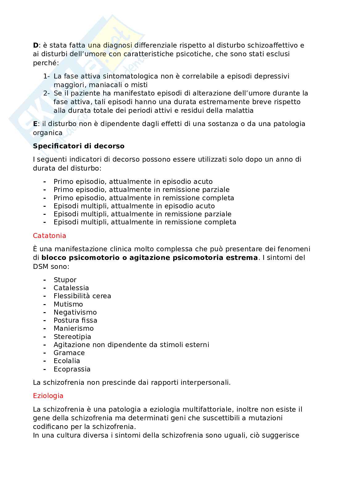 Riassunto esame Psichiatria psicodinamica e psicofarmacologia, Prof. Del Casale Antonio, libro consigliato Psichiatria psicodinamica , Glen O. Gabbard Pag. 21