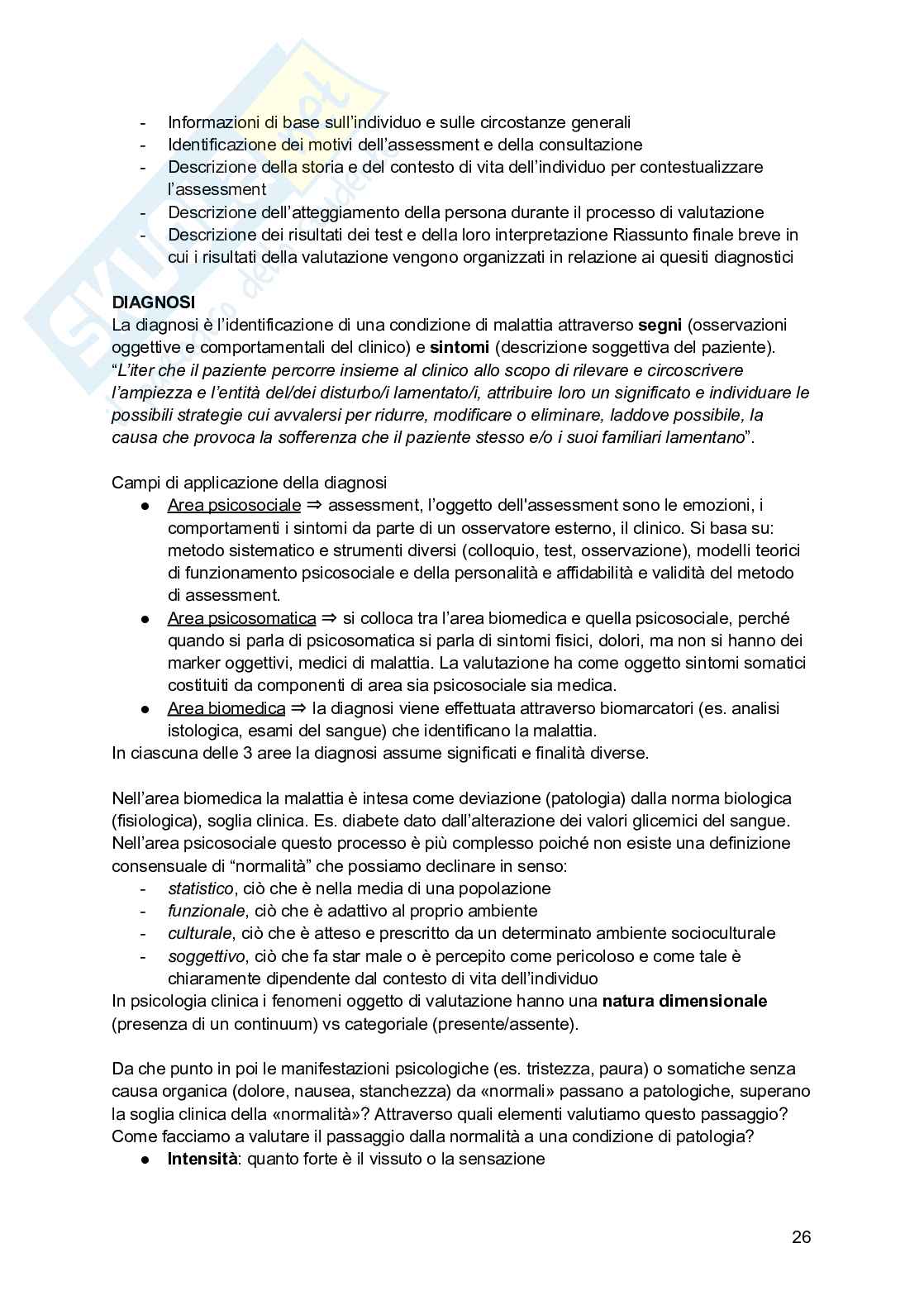 Psicologia clinica  Pag. 26