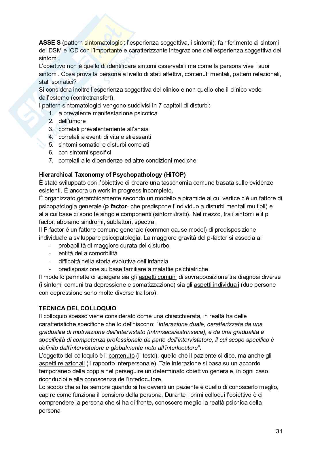 Psicologia clinica  Pag. 31
