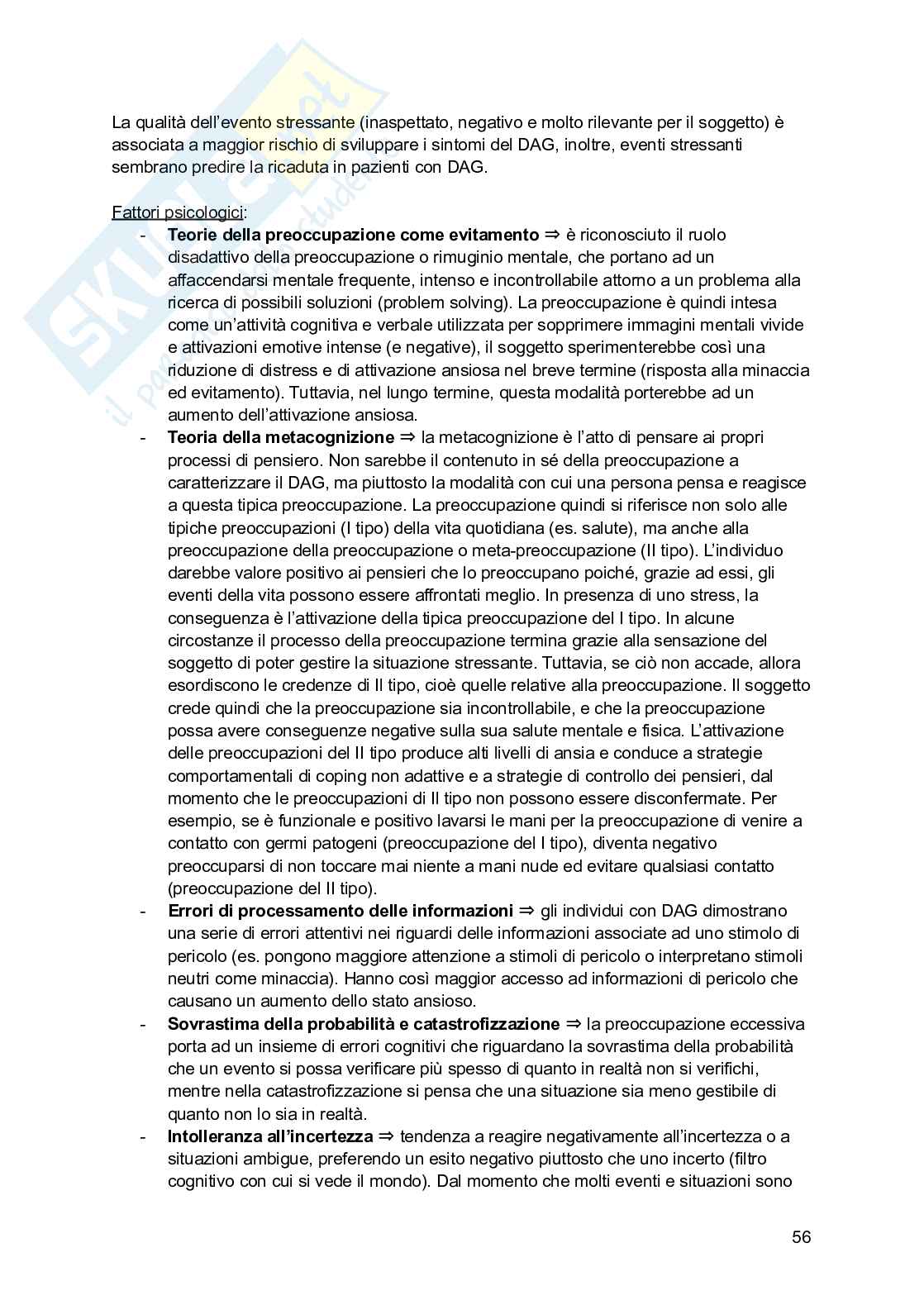 Psicologia clinica  Pag. 56